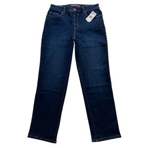 NWT Gloria Vanderbilt Amanda MADISON Slimming Jean Tapered Leg Stretch Size 10